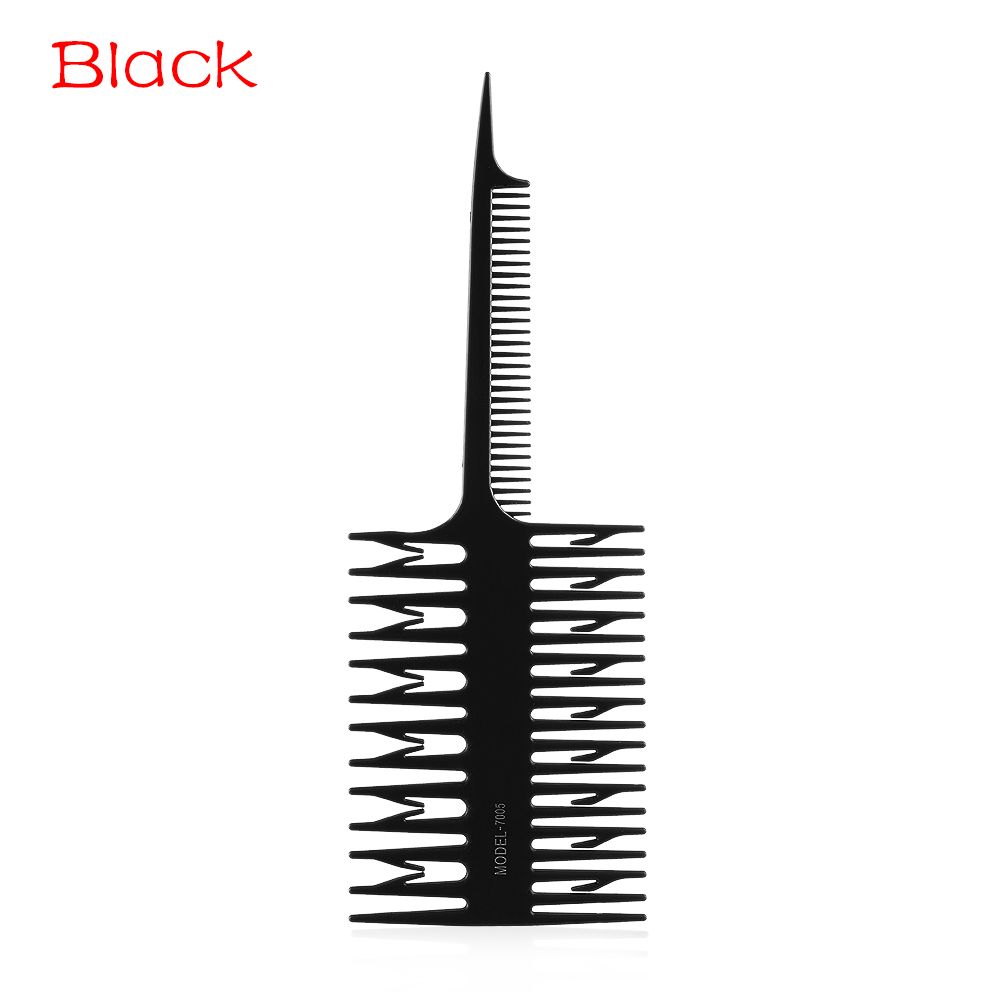 Professional Two Sides Fish Bone Shape Highlighting Separate Dye Comb Salon Dyeing Tool