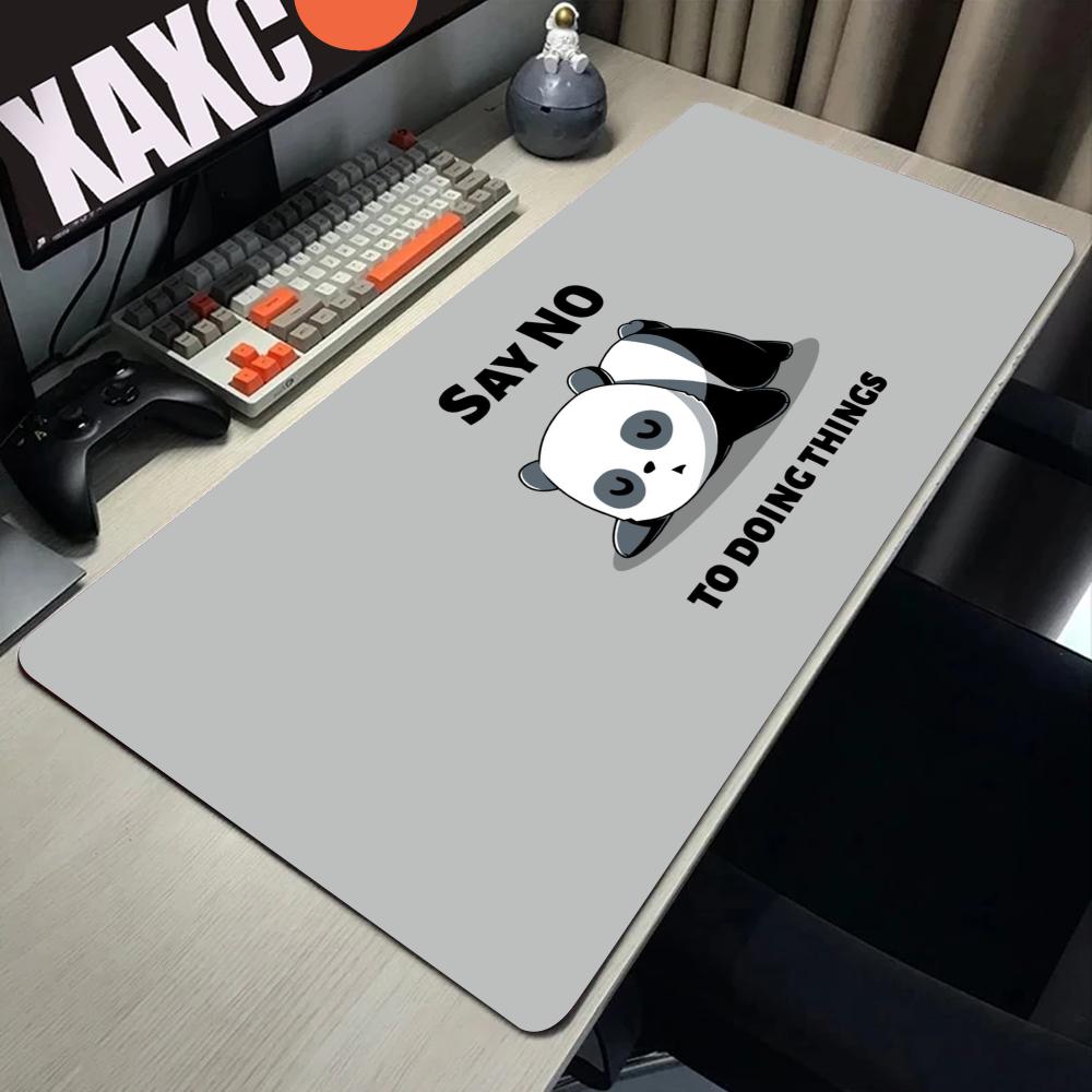 2026 Cute Animal Panda Large Mouse Pad PC Computer Game MousePads Keyboard Mats Rubber Anti-slip Mouse Mice Mat 40x90 CM