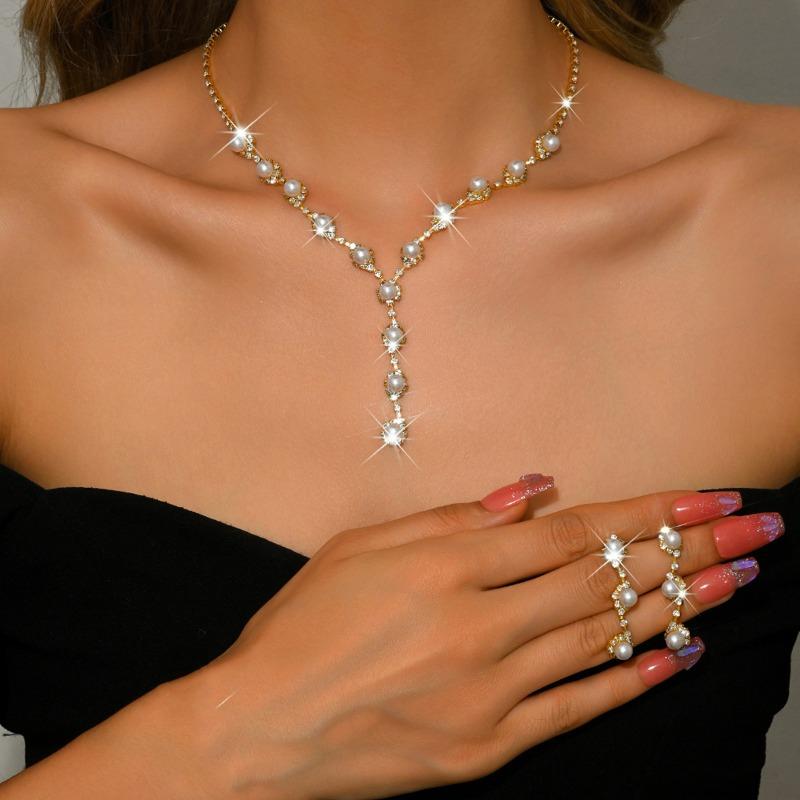 Meier Trendy Fashion Jewelry Set - Necklace, Earrings, and Bracelet