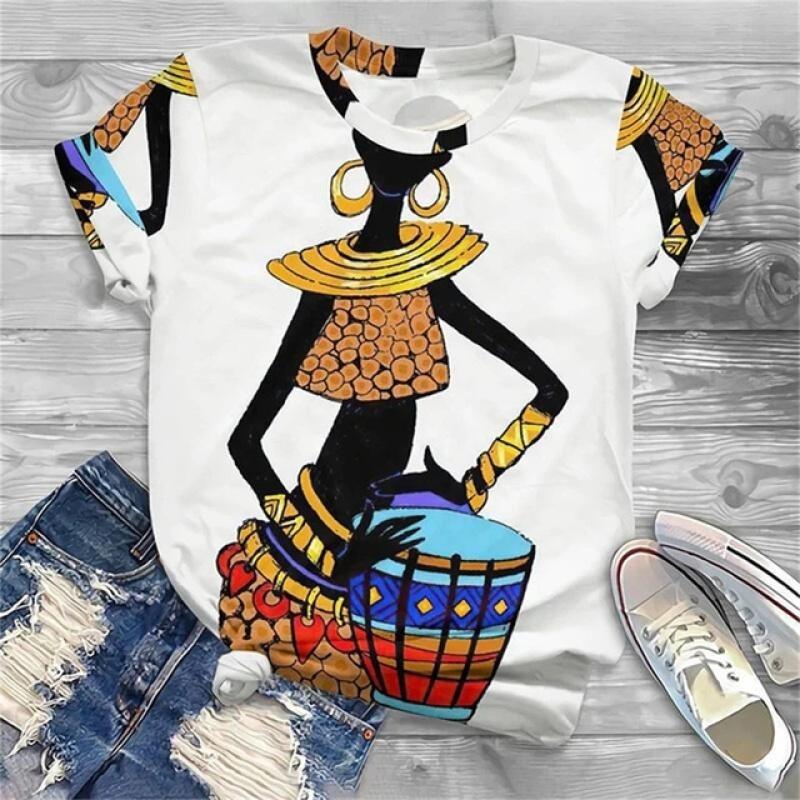 Bohemia Girl 3d Printed Kids Adult T-shirt Summer Women's Casual Outdoor Girl Short Sleeve Tees Top Pullover