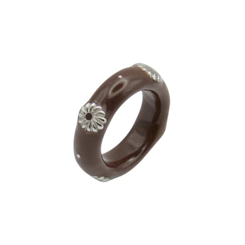 Nff Antique Aureole Ring-brown