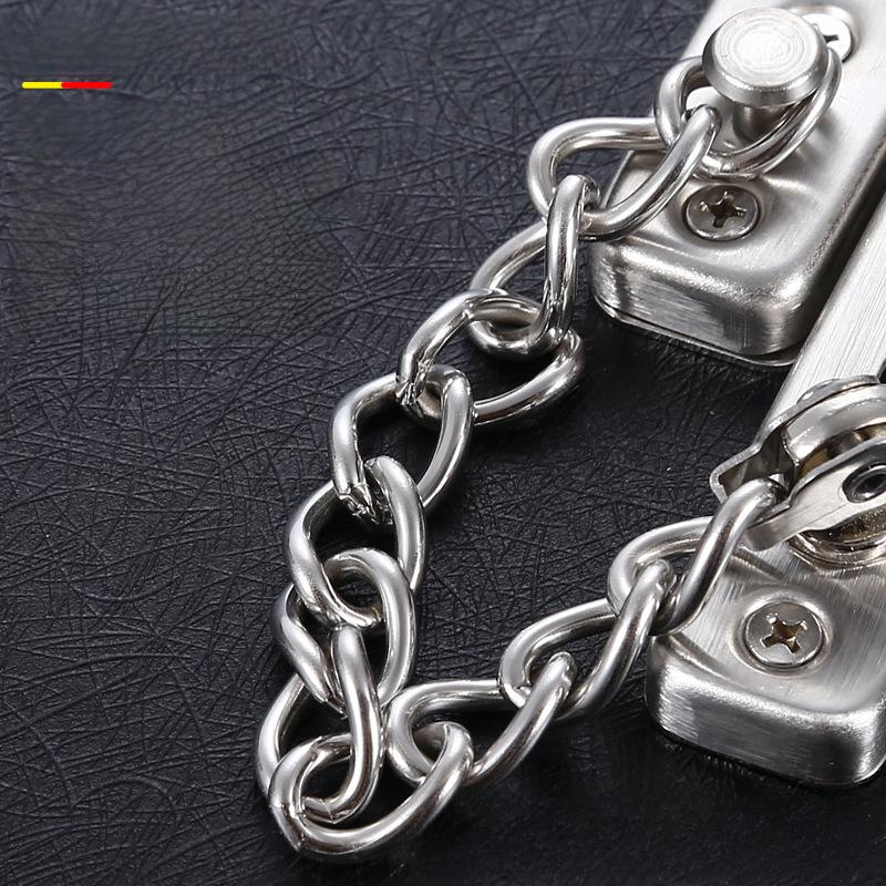 304 Stainless Steel Punch-Free Anti-Theft Door Lock for Hotels and Dormitories