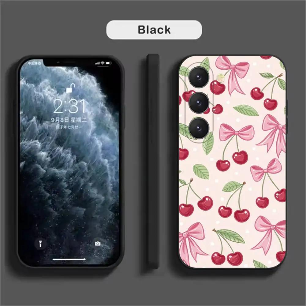 Süße Frucht Rosa Kirschen Handyhülle Für Samsung Galaxy A52 A42 A32 A22 A12 A02S A72 A73 A51 A41 A31 A21S A71 A40 A30S A20S