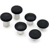 6 Pack Swap Magnetic Thumbstick Set Replacement for Xbox One Elite Controller Analog Sticks Black