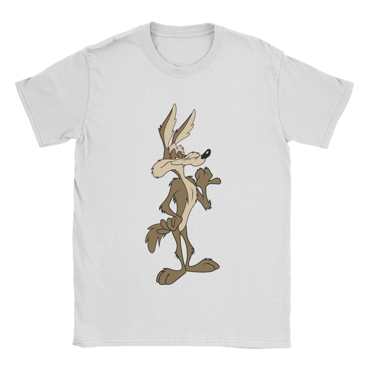 

Футболка Wile e Coyote Чоловіча Бавовняна Новинка Футболки З Круглим Коміром Топи З Коротким Рукавом Великий Розмір M