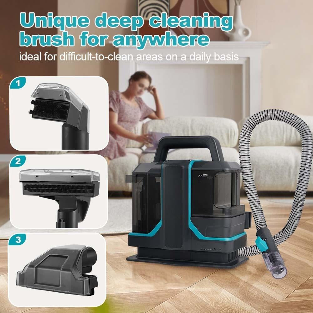 450W Spot & Fabric Cleaning Machine Multi Functional Fabric Washer Household Carpet Sofa High Temperature Cleaner