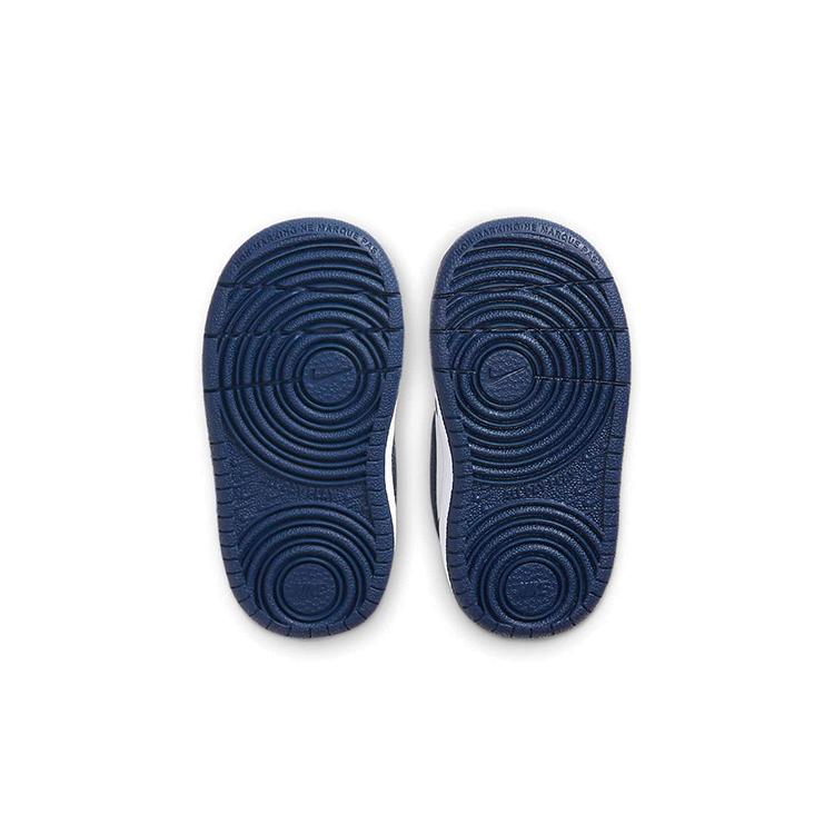 Nike Court Borough 2 Low Comfortable Low Top Skateboard Shoes Blue White Infant And Toddler BQ5453-107