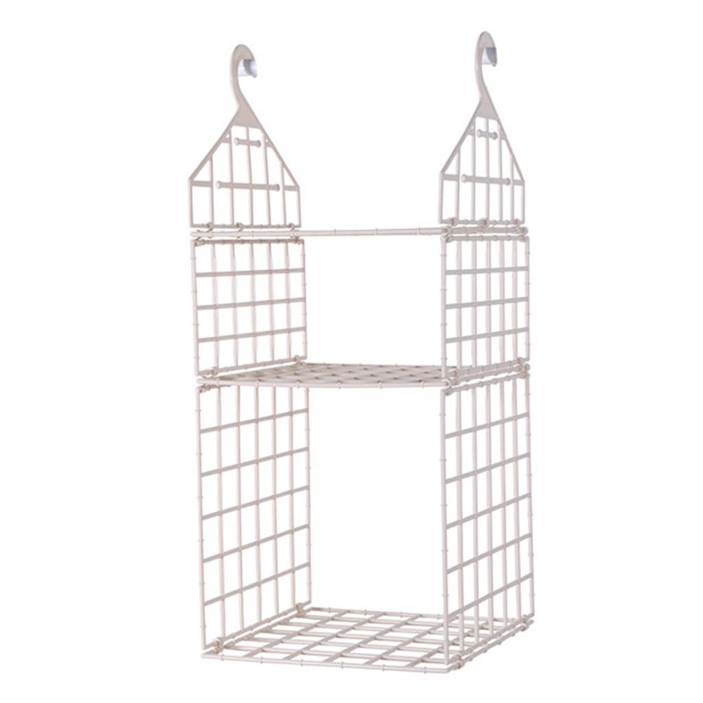 2/3/4/5 Tier Folding Closet Organization Shelves Multi-Purpose Checkered Clothes Rack For Home Bedroom