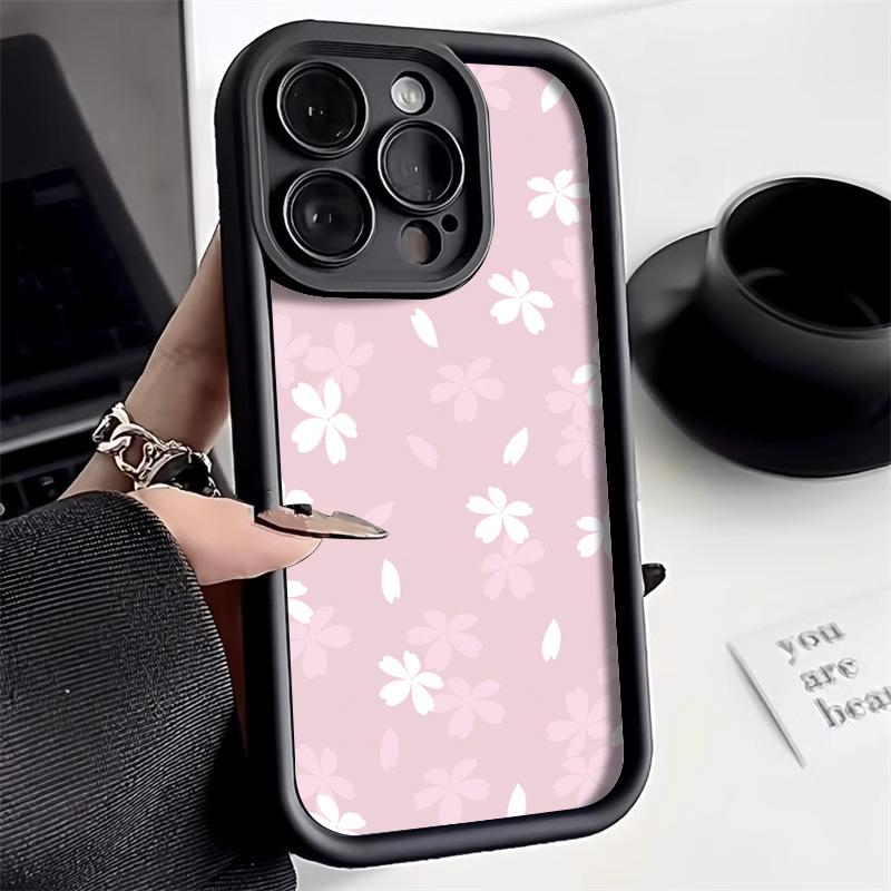 

Чехол для телефона из жидкого силикона для iPhone 15 Pro Max Funda iPhone 11 13 14 12 XS X XR 7 8 Plus SE 15promax 16promax Flower Covers For iPhone13