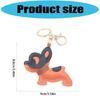 Adorable French Bulldog Leather Keychain Lovely Accessory Gift for Animal Lovers Present Fashion Accessory