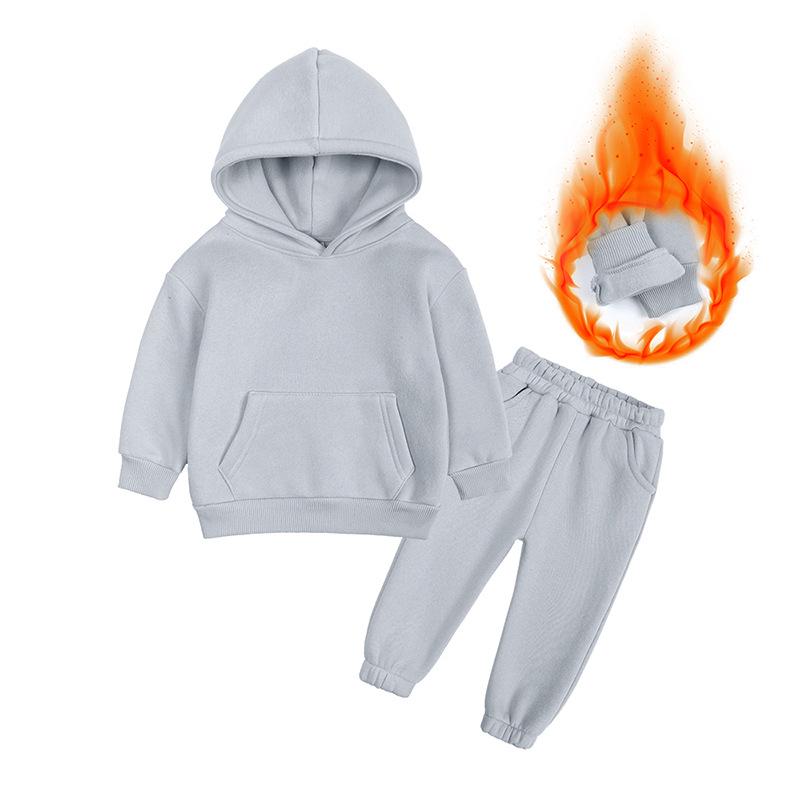 Trendy European and American Children's Long-Sleeve Hoodie & Pants Set for Boys