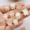 20Pcs Cute Mini Cartoon Bear Nail Art Resin Designer Charms DIY Craft For Nail 3D Decorations Jewelry