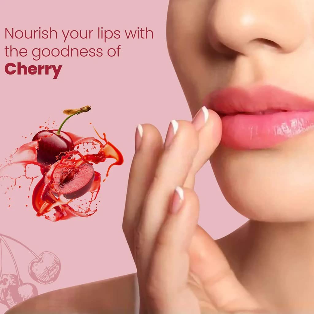Himalaya Cherry Shine Lip Care 4.5g Natural Glossy Lip Balm With Sweet Cherry Oil For Soft Supple Lips