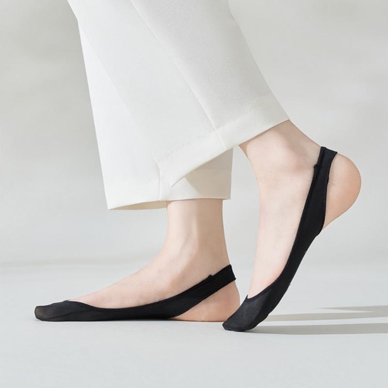 Antislip Strap Half Toe Invisible Low Cut Liner Socks Ball of Foot Cushioned No Show Padded Half Socks For Women Heel