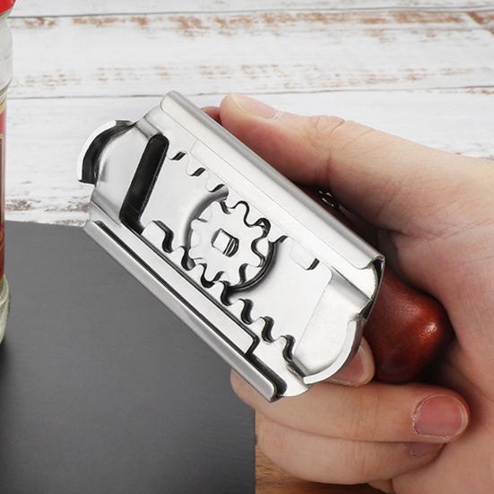 Otvírák na sklenice pro víčka 1-4" Otvírák na lahve Otvírák na konzervy Nerezová ocel Rychlé otevírání Kuchyňský nástroj pro seniory Artritida Slabé ruce Snadné otevírání Ozubená kola