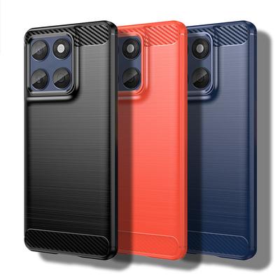 For Motorola Edge 60 Fusion Case For Motorola Edge 20 30 50 60 Fusion Cover Carbon Fiber Shockproof Silicone Bumper For Edge 60