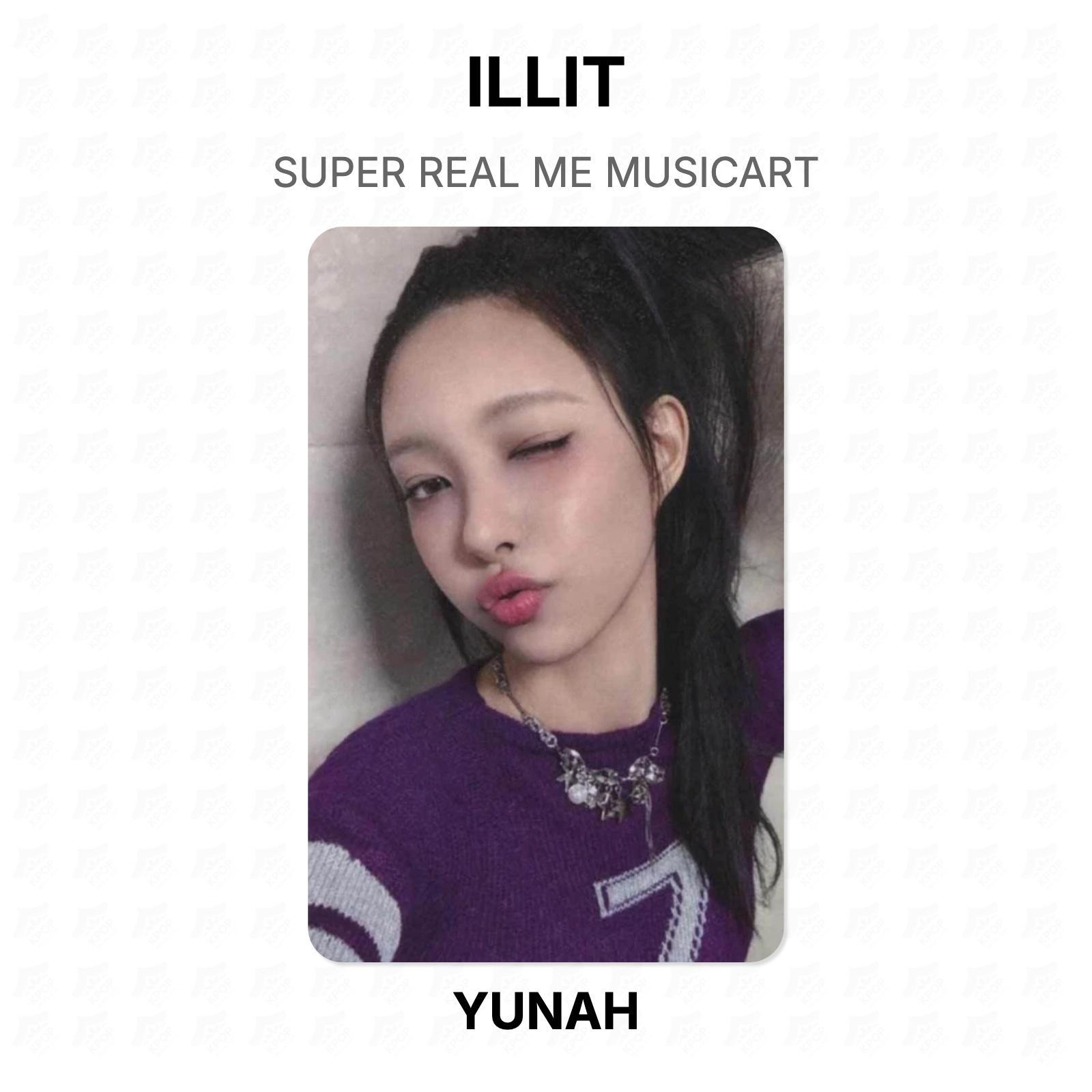 ILLIT SUPER REAL ME MUSICART Official Photocard YUNAH