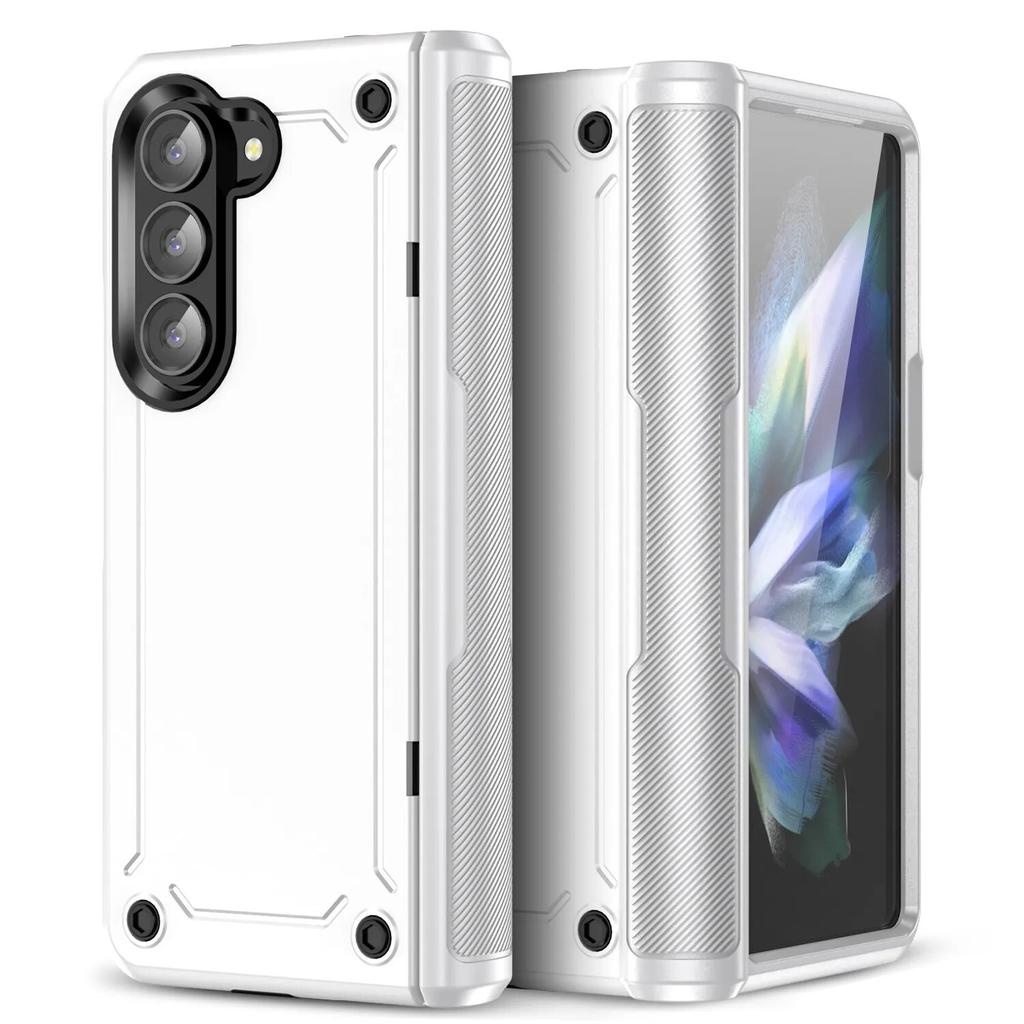 Modne składane etui pancerne etui do Samsung Galaxy Z Fold 5 Fold5 Zfold5 dwuwarstwowe etui na telefony komórkowe do Samsung Fold 5