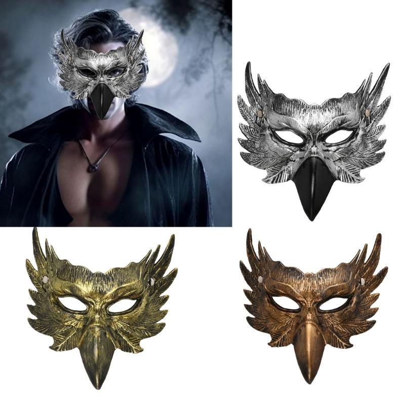 1 Piece PU Hawks Face Mask Comfortable Fit For Halloween Celebration Themed Parties And Role Plays