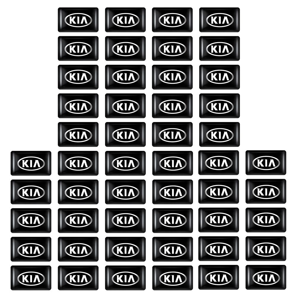 CAUWZ1 10/20/50Pcs 3D Epoxy Resin Emblem Stickers Decals For Kia Picanto Sportage Sonet Cerato Soul Sorento Rio Ceed Niro Ray Carnival