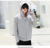 Men's Ultra-Thin Ice Silk Hooded Sun Protection Windbreaker for Outdoor Fishing