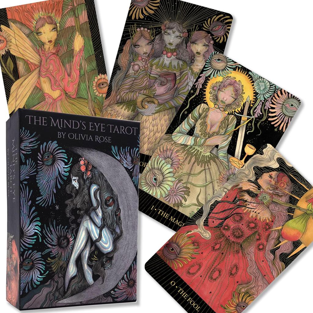 Mind's Eye Tarot, Tarot Reading Instructions, Japanese Instruction Manual Included, Authentic Tarot, 78 Tarot Cards