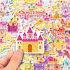100 Fairy Tale Crown Castle Series Waterproof Stickers Children's Reward Stickers Mobile Phone Case Children's Toy Decoration
