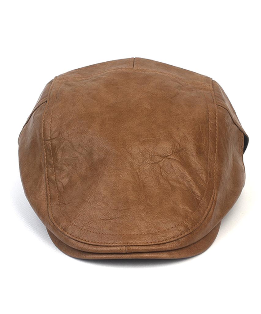 Yunibeosyeolkemiseuteuli Weiches Leder Beige Seitenriemen Jagdkappe