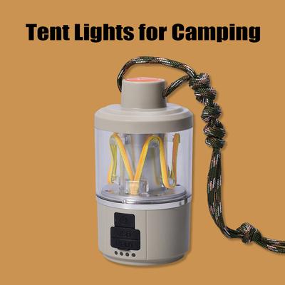 LED-Campingleuchte, wasserdicht, für den Außenbereich, dekorative Tischlampe, wiederaufladbar, tragbar, Camping-Laterne
