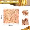 25 Sheets Golden Leaf Imitation Foil - 5.5X5.5 In with Pattern, Variegated Booklet for Crafts, Picture Frames & DIY Decoration