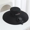 Adjustable Solar Charged Ventilation Cap With Large Brims Rechargeable Solar Fan Hat For Hiking Fishing Gardening