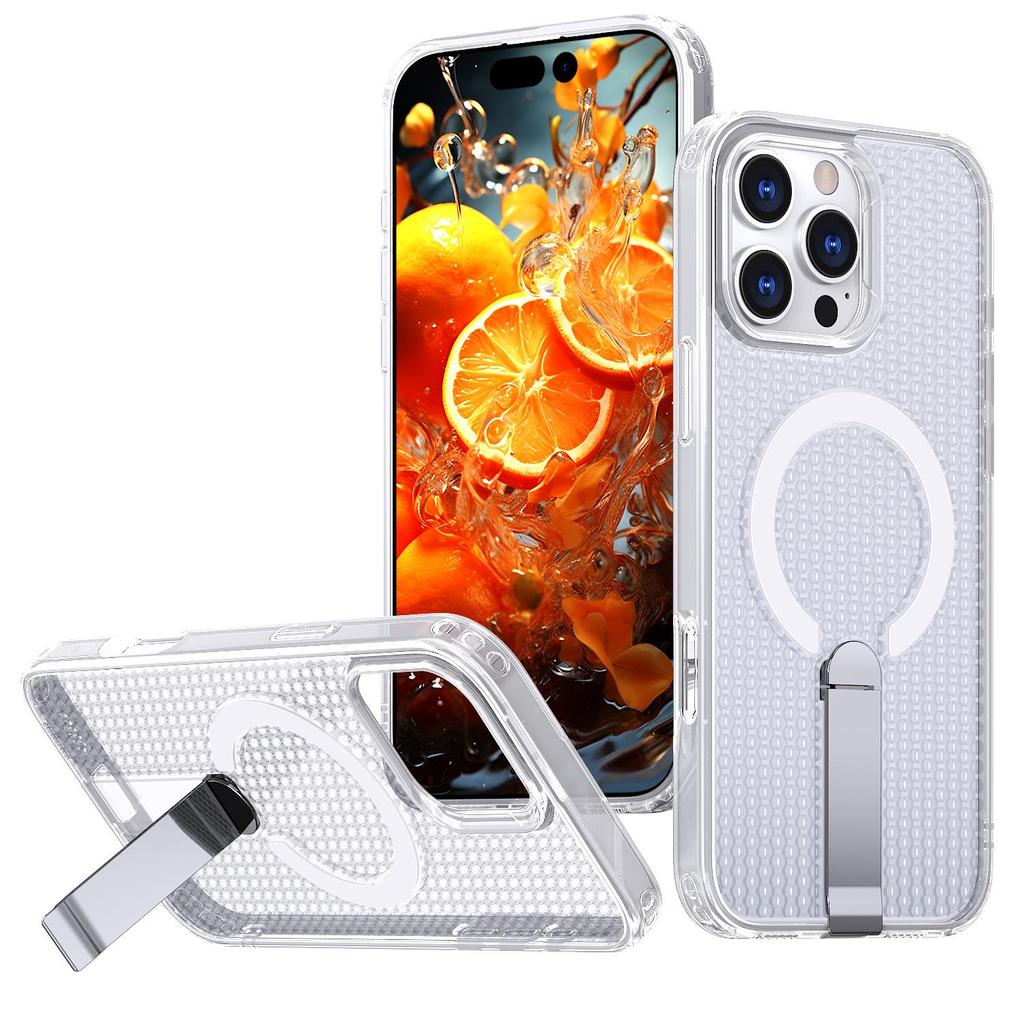 iPhone 17 Pro Max Cellular Heat Dissipation Protective Case with Magnetic Car Stand
