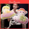 Of Cartoon Year The Snake Mascot Plush Toy Decoration Lunch Break Throw Pillow