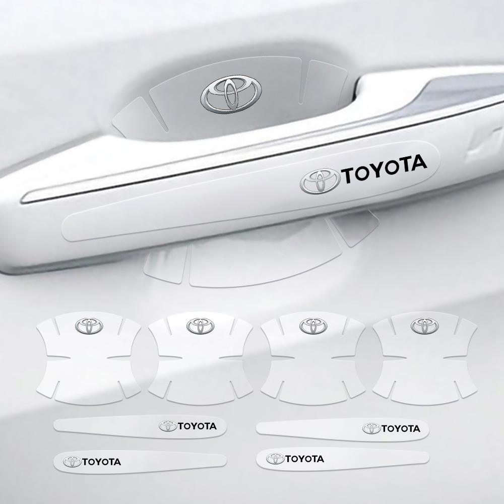 Car Sticker Transparent Car Door Handle Bowl Scratches Protector Decal for Toyota 4runner Harrier Venza Yaris Cross Auris Crown