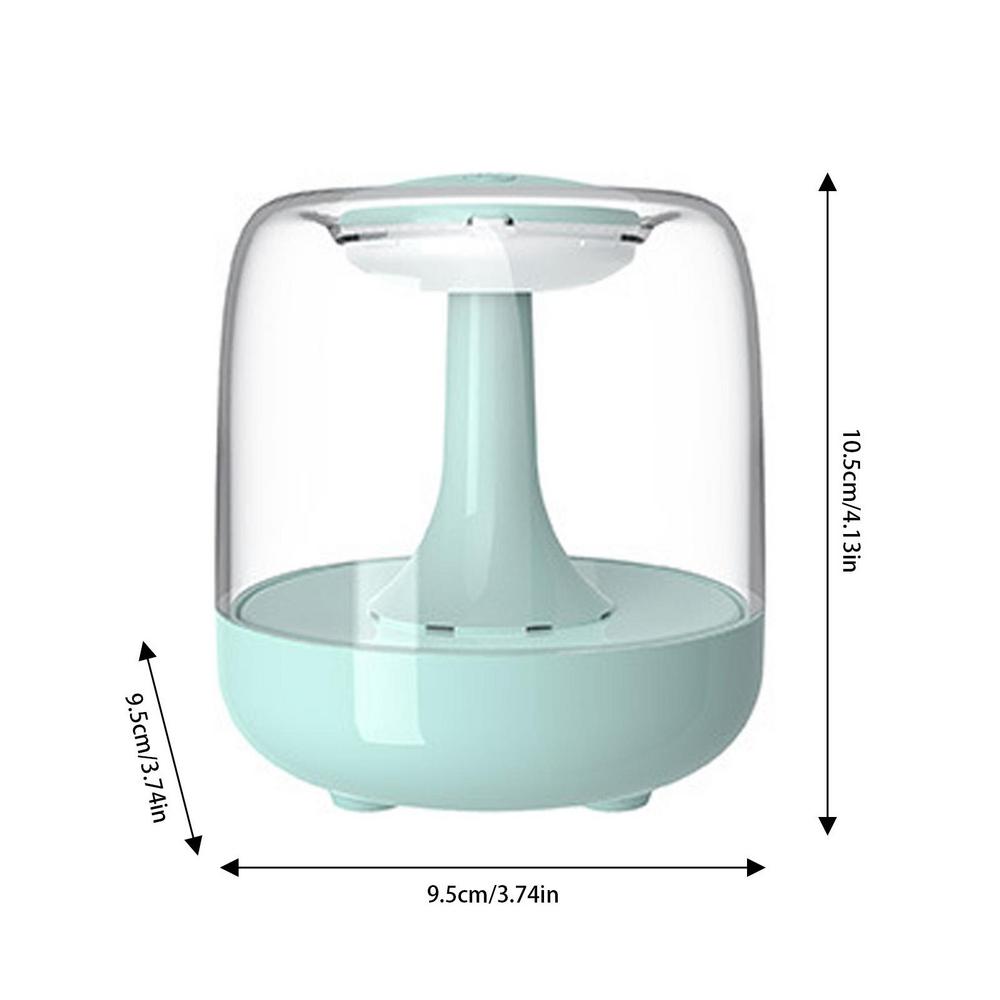 Small Humidifiers For Bedroom Portable 650ml Cool Mist Quiet Humidifier Rechargeable Home Freshener With Colorful Night Light