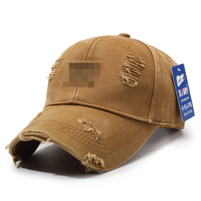 Distressed Baseball Cap Women Unisex Trendy Embroidered Letter Sun Visor Dad Hat