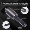 A34R 2Pcs 7 Flute Countersink Drill Bit Set Hex Shank Chamfer Countersink Drill Bit Deburring Cutter Woodworking Tool