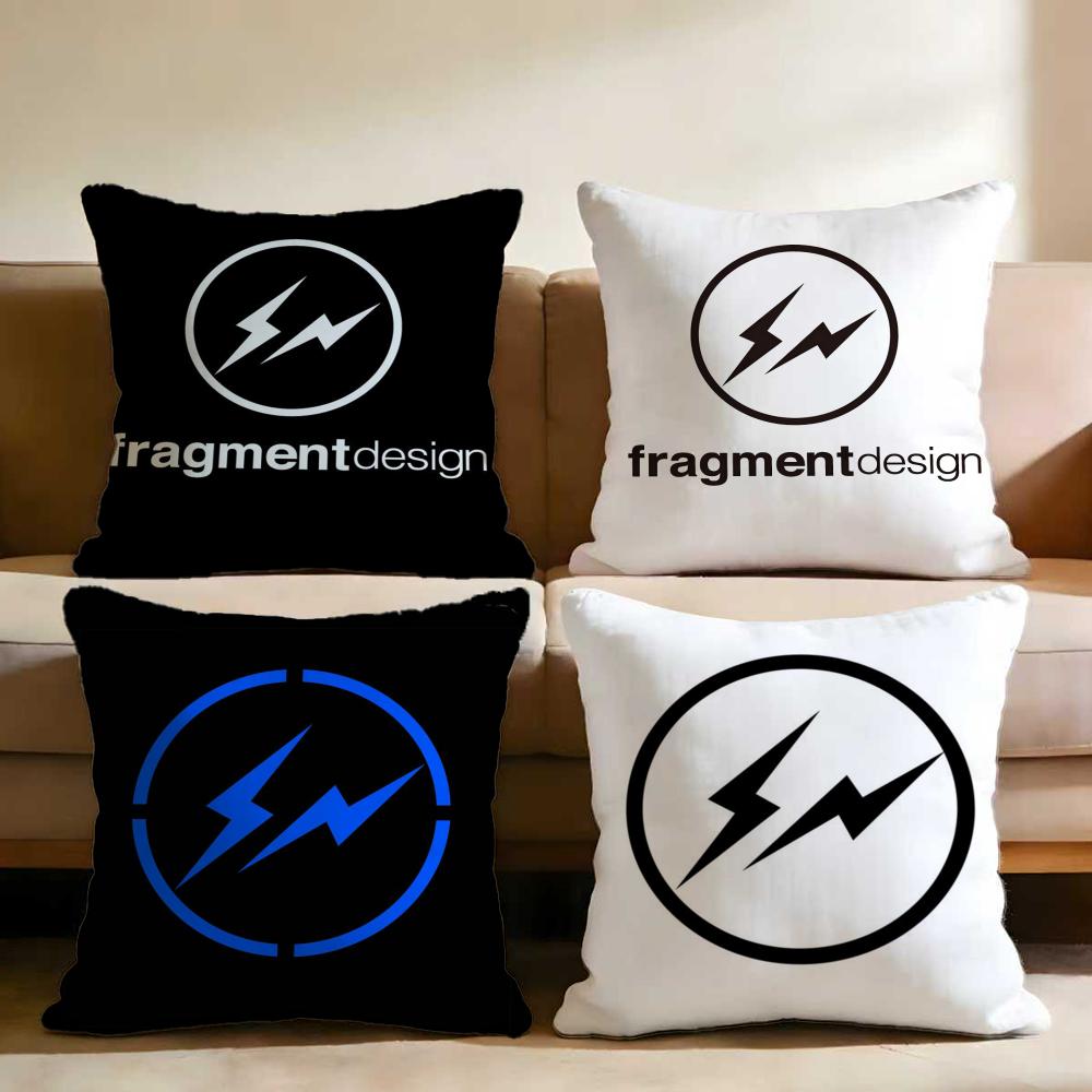 Lightning F-Fragment Design Cushion Cover Multi-Scene Pillow Cover for Home & Car - Reversible, Soft & Durable for Daily Use