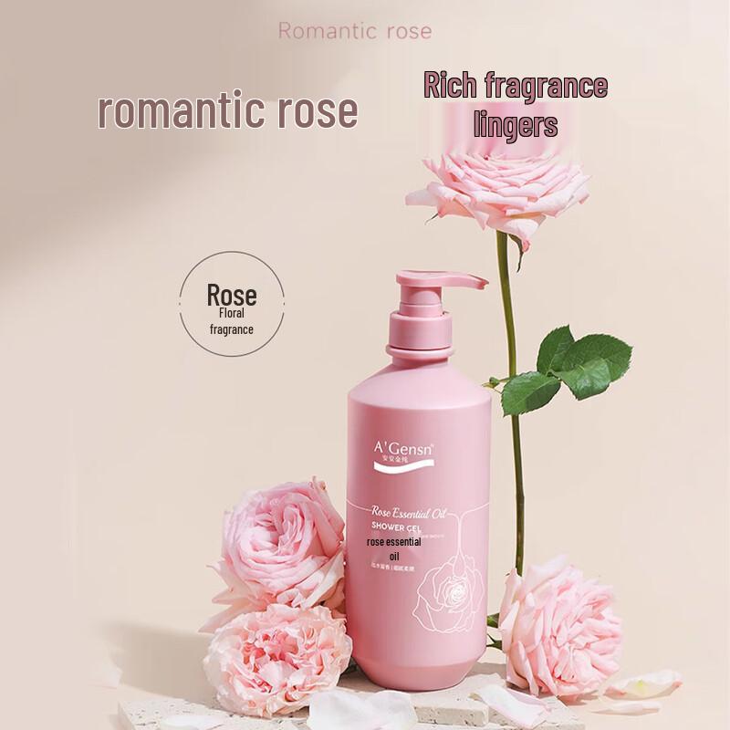 A'Gensn Rose Essential Oil Hydrating Shower Gel