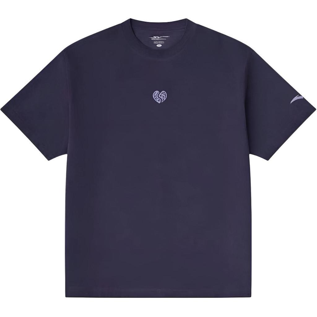 Anta Loose Fashion Versatile Casual Simple Sports Round Neck Pullover Comfortable Back Printed Letter Short Sleeve T-Shirt Men Tops 172521101V-2