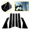 For Honda Accord 2023-2024 6pc Black Pillar Posts Set Door Trim Piano Cover Kit