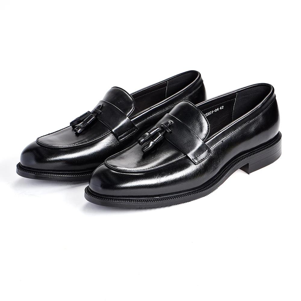 Fashion Men's Casual Breathable Leather Loafers Business Office Driving Moccasins Comfortable Tassel Designers Shoes