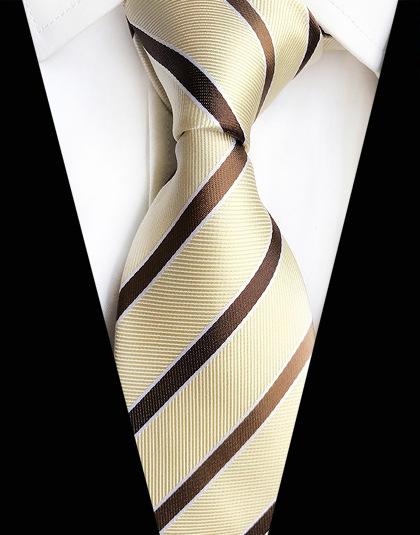 GUSLESON 8cm Men Silk Tie Solid Plaid Striped Ties For Men Formal Business Wedding Accessories Neck Tie For Man Gift Party
