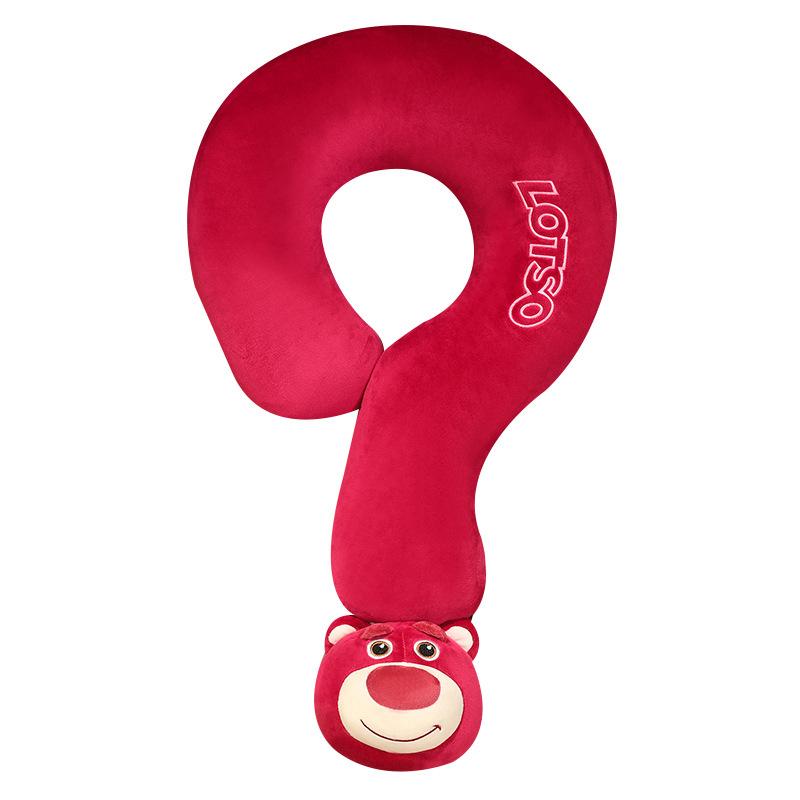 Creative Question Mark Neck Pillow Car Ice Silk Multifunctional Pillow Office Lunch Break Neck Care Holiday Gift for Women