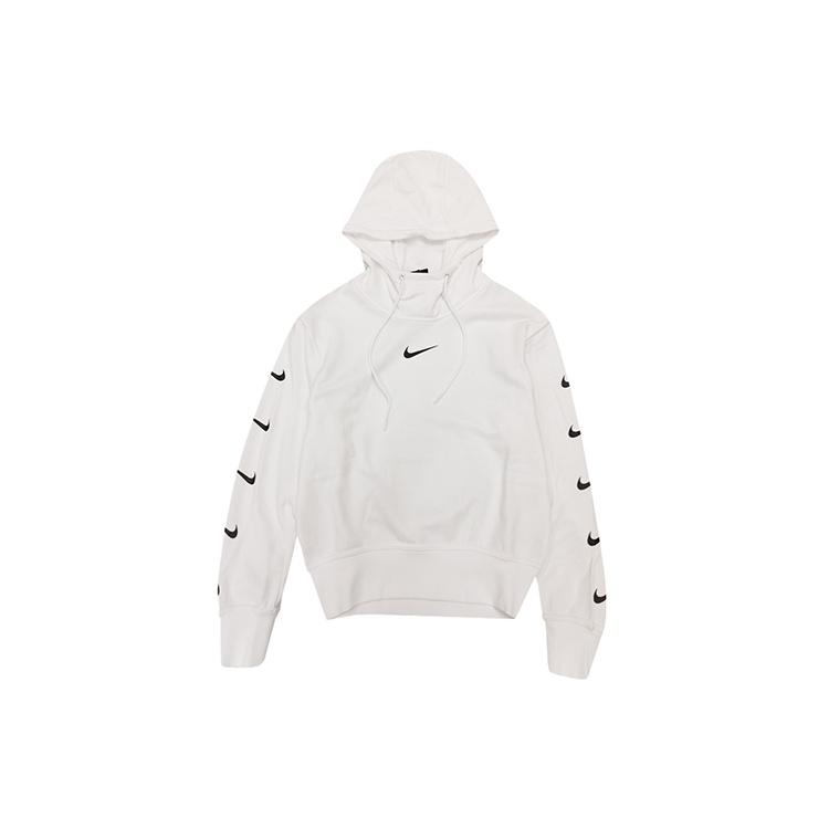 (WMNS) Nike Knit Logo Sports Hoodie White Women s CD9032-100 S