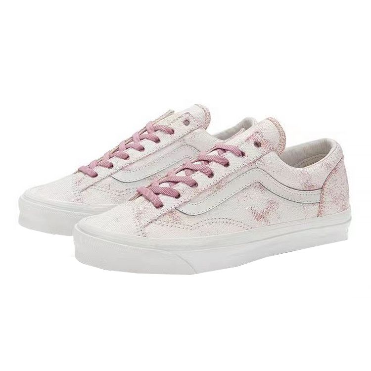 Vans OG Style 36 LX Distress White Pink Unisex Tenisky Vícebarevné VN0A4BVEWTM
