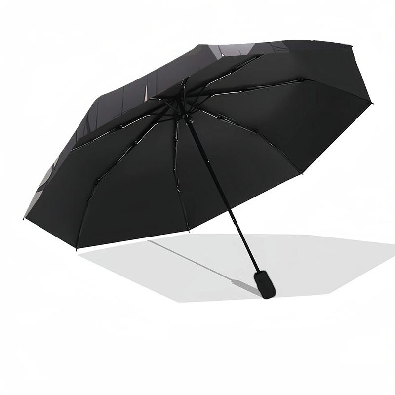 1pc Anime Character with Bowknot Design Automatic Opening/Closing Outdoor Umbrella - Portable Three-Fold Design, 8-Rib Iron Frame Outdoor Umbrell