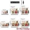 2pcs, 2D FLAT PRINTING Curtains (Without Rod) WinterCastleJoy Christmas Holiday Curtains with Digital Printing Polyester