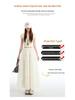 Women's 2026 Spring High Waist A-line Layered Mesh Fluffy Skirt