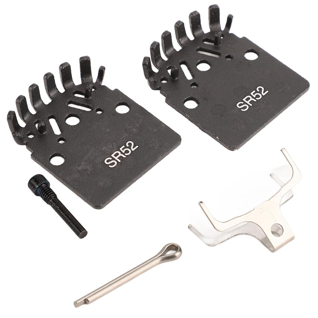 1 Pair of Bike Brake Pads Oil Disc Heat Dissipation Metal Lining for Mountain Bike Road Bicycle